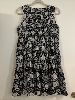 Emerson Fry Sleeveless Isla - Floral Babydoll Sun Dress | Handprinted in India